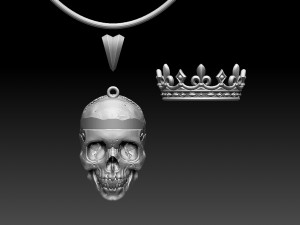 skull pendant 3Dプリントモデル