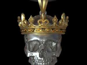 pendentif t&ecirc;te de mort Modèles 3D en vedette