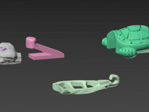lock turtle Modello di stampa 3D
