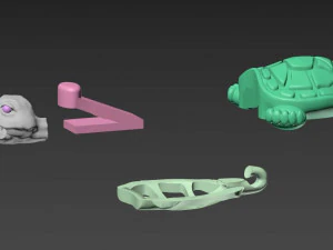 lock turtle 3D Print Model