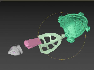 lock turtle Modello di stampa 3D