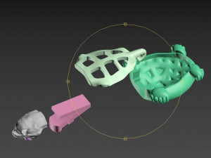 lock turtle Modello di stampa 3D