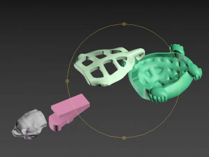 lock turtle 3D Print Model