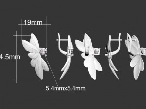 earrings 3D-printmodel