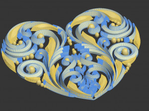 heart 3D Print Model