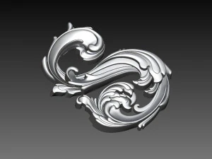 letter s ornament 3D Print Model