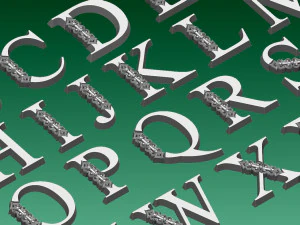 Lettere Modello di stampa 3D