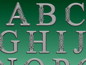 letters Model do druku 3D