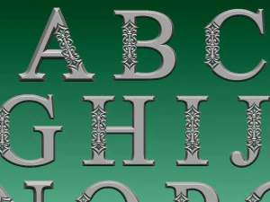 Letters 3D Print Model