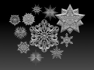 star snowflake 3D-Druckmodell