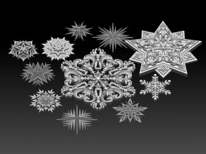 star snowflake 3D Print Model