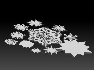 star snowflake 3D Print Model