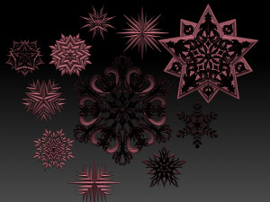 star snowflake 3D Print Model