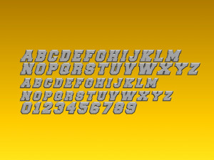 fonts number 3D Print Model
