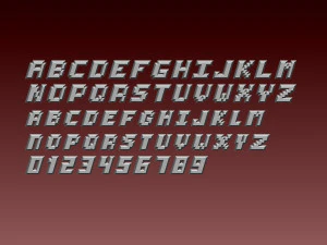fonts number 3D Print Model