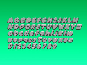 fonts number 3D Print Model