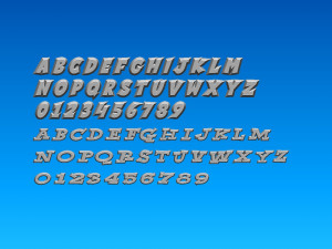 fonts number 3D Print Model