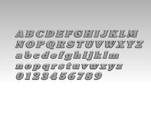 fonts number 3D Print Model