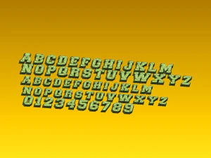 fonts number 3D Print Model