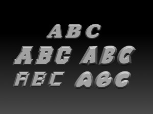 fonts number 3D Print Model