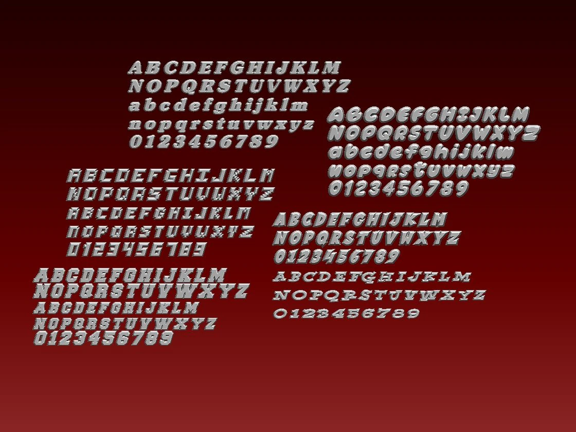 fonts number 3D Print Model .c4d .max .obj .3ds .fbx .stl .blend 