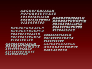 fonts number 3D Принт Модель