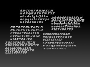 fonts number 3D Print Model
