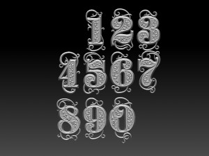numbers 3D 打印模型
