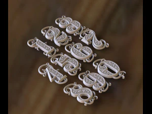 numbers 3D Print Model