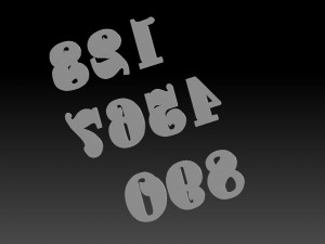 numbers Modello di stampa 3D