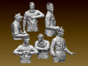 German tank crew afrika korps 3D Print Model
