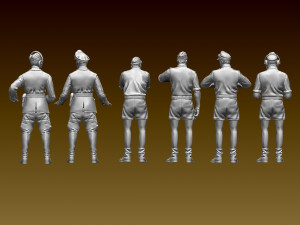 German tank crew afrika korps Modèles 3D en vedette
