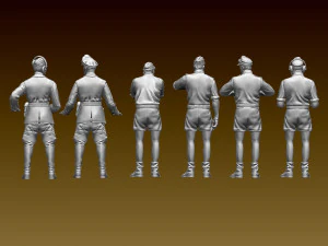 German tank crew afrika korps 3D Print Model