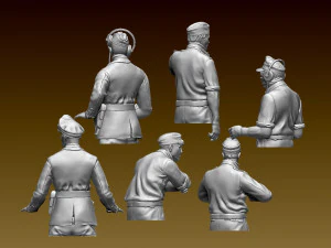 German tank crew afrika korps 3D Print Model