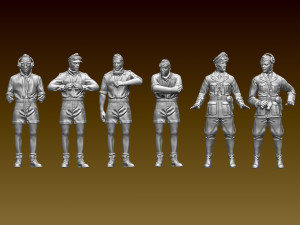 German tank crew afrika korps Modèles 3D en vedette