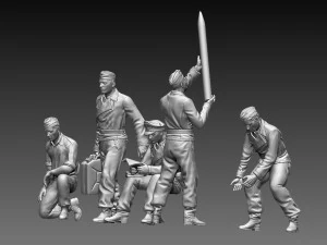 German tank crew 3D Print Model