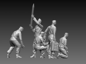 German tank crew Modèles 3D en vedette
