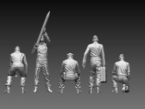 German tank crew Modèles 3D en vedette