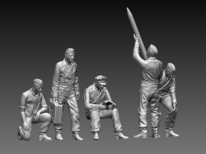 German tank crew Modèles 3D en vedette