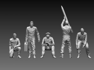 German tank crew Modèles 3D en vedette