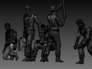 German tank crew 3D Print Model