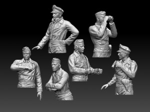 German tank crew 3D-printmodel