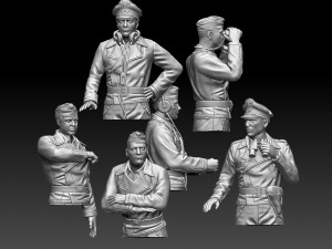 German tank crew 3D-Druckmodell