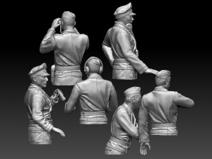 German tank crew 3D-Druckmodell