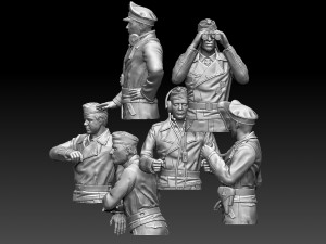 German tank crew 3D-Druckmodell