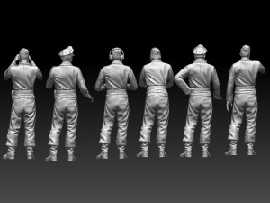 German tank crew 3D-Druckmodell