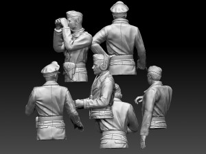 German tank crew 3D-Druckmodell