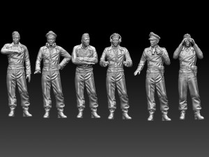 German tank crew 3D-Druckmodell