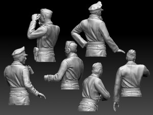 German tank crew 3D-Druckmodell