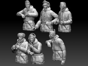 German tank crew winter 3D Baskı Modeli